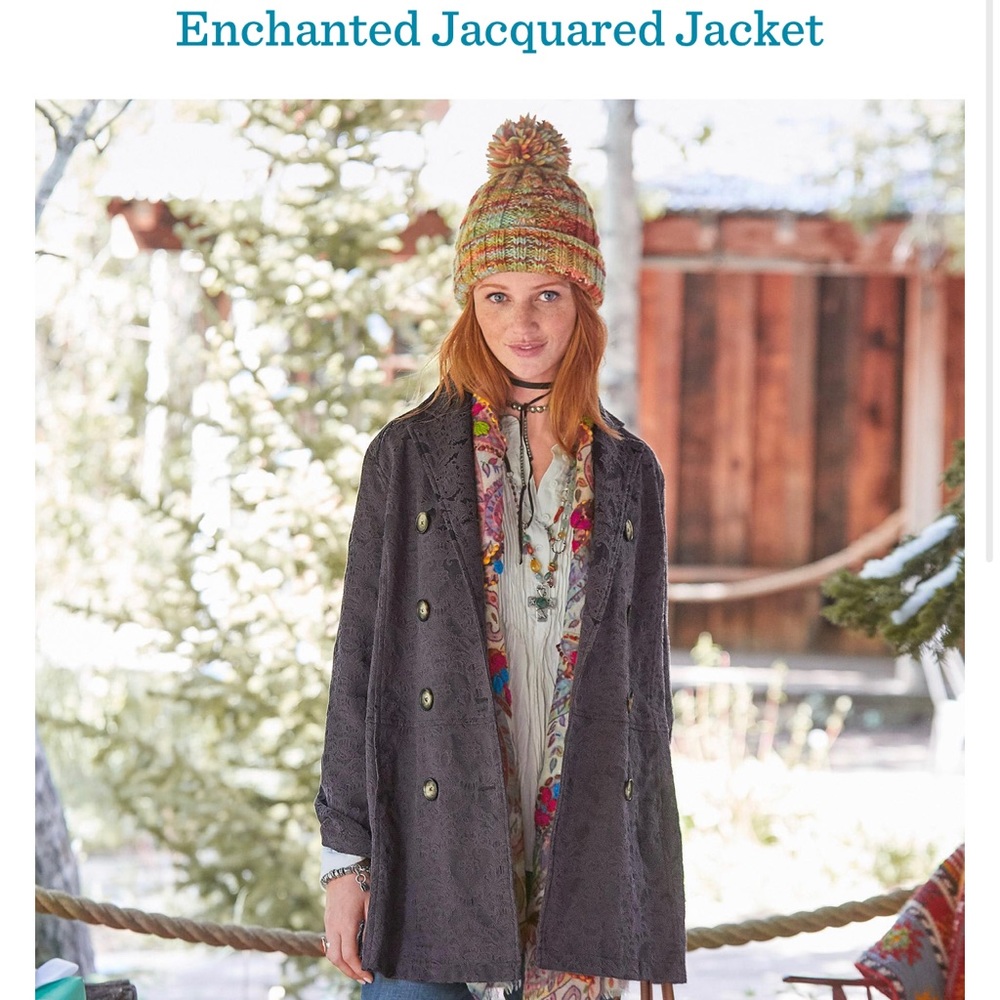 Sundance brocade double breasted jacket